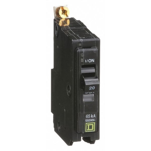 Miniature Circuit Breaker, QHB Series 20A, 1 Pole, 120/240V AC