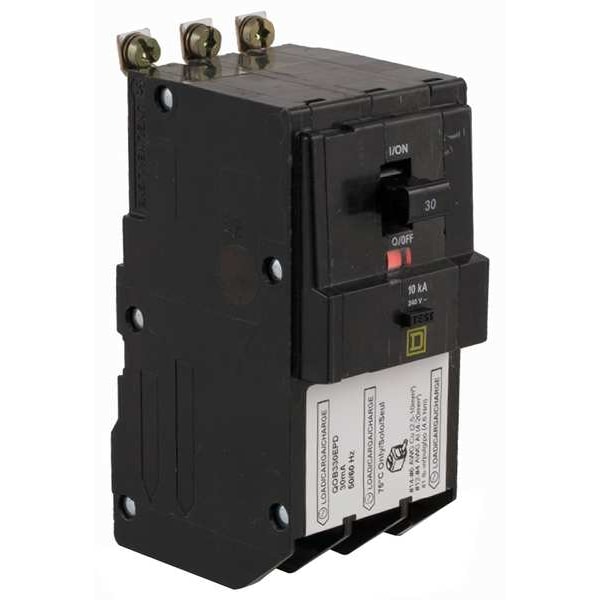 Miniature Circuit Breaker, QOB Series 30A, 3 Pole, 120/240V AC, B Curve