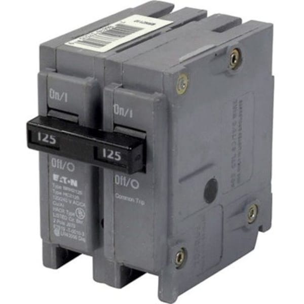 Circuit Breaker, BRH Series 125A, 2 Pole, 120/240V AC