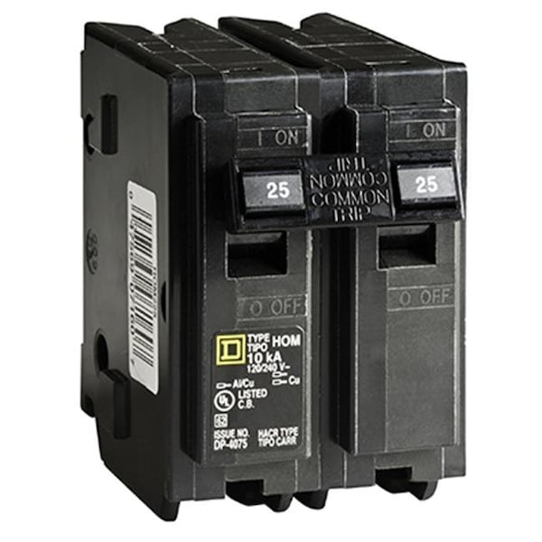 Square D HOM225CP Double Pole Circuit Breaker - 25A