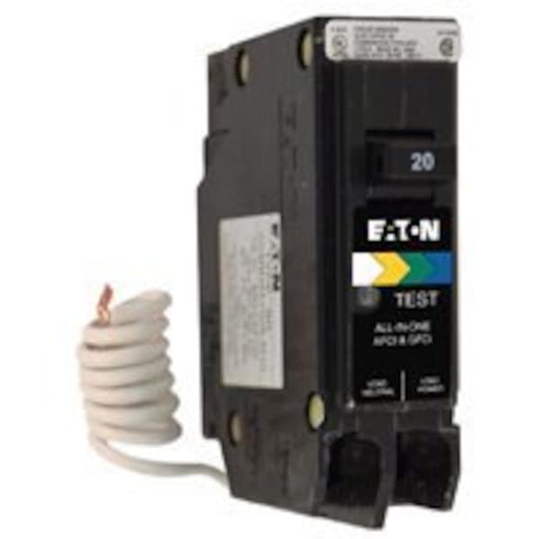 Circuit Breaker, BR Series 20A, 1 Pole - BRN120DF - G104257697