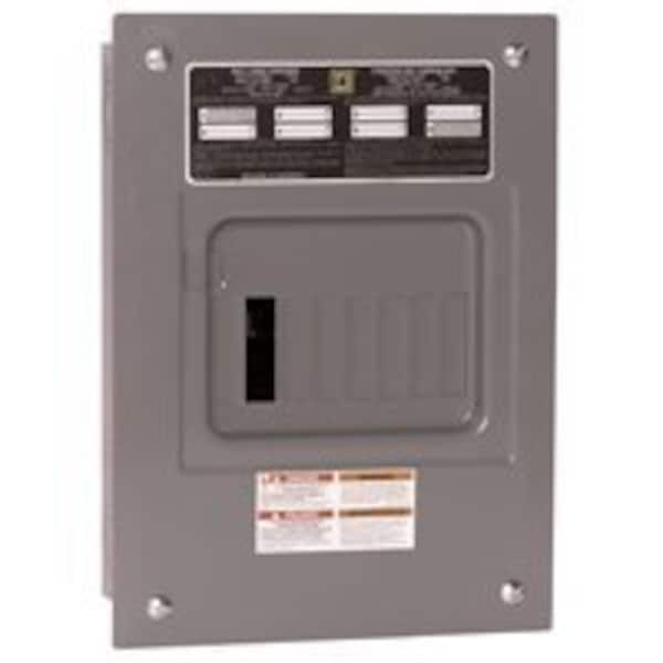 Load Center, QO, 6 Spaces, 100A, 120/240V AC, Fixed Main Lug, 1 Phase