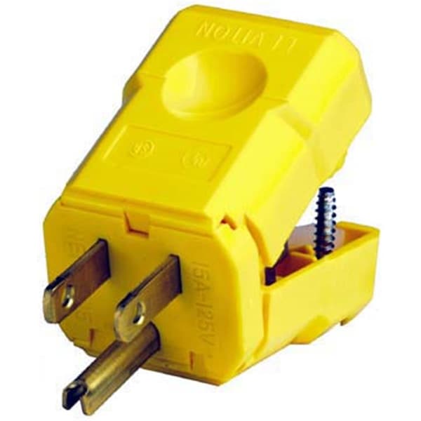 Yellow Industrial Grade Straight Blade Python Plug - EZ332305