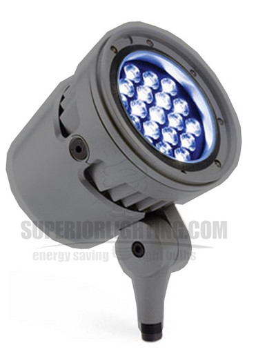 Color Kinetics eColor Burst Powercore, 100-277V, Blue LED, 8Deg., Gray, Stem Mount, UL/CE - Special Order