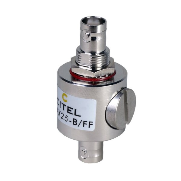 Outdoor RF Protector, Dc-3.5 Ghz, Dc Pass, 190W, Imax 20Ka, Female-Female Bnc Connector - P8AX25-B/FF