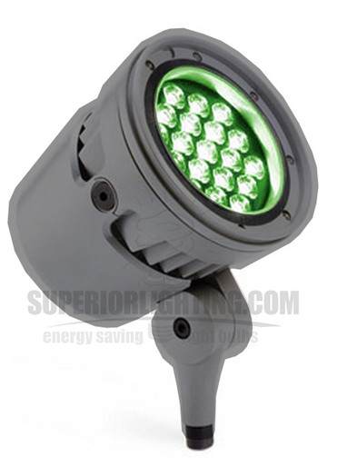 Color Kinetics eColor Burst Powercore, 100-277V, Green LED, 8Deg., Gray, Stem Mount, UL/CE - Special Order