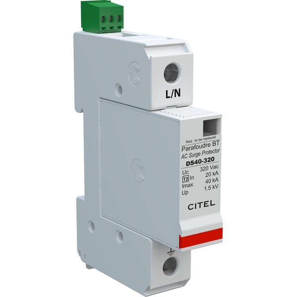 AC DIN Rail Protector, 1 Phase, 240V - DS41S-320