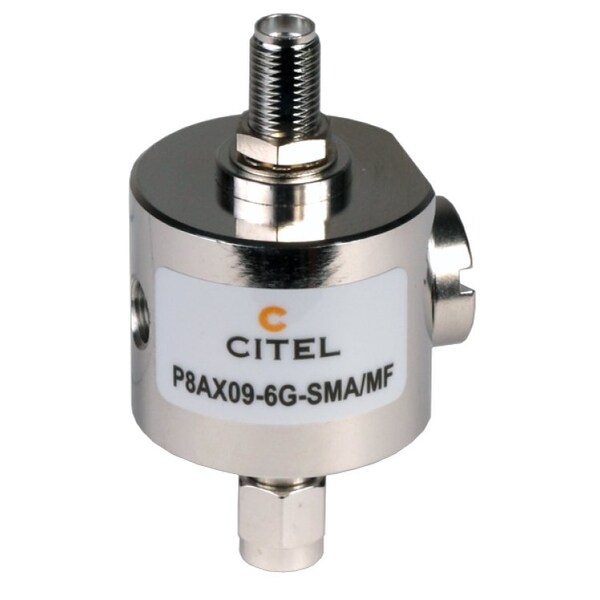 Outdoor RF Protector, Dc-6.9 Ghz, Dc Pass, 25W, Imax 20Ka, M-F Sma Connector - P8AX09-6G-SMA/MF