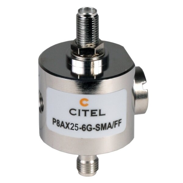 Outdoor RF Protector, Dc-6.9 Ghz, Dc Pass, 90W, Imax 20Ka, F-F Sma Connector - P8AX25-6G-SMA/FF