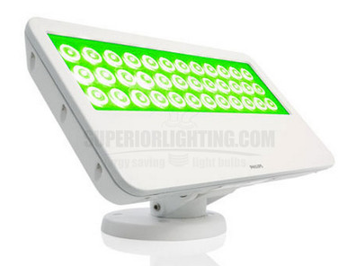 Color Kinetics eColor Blast Powercore, 100-277V, Green LED, 10Deg., White, UL/CE - Special Order