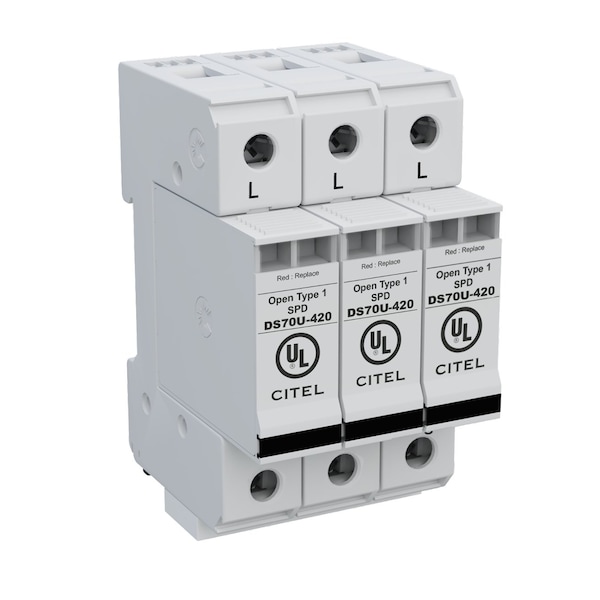 AC DIN Rail Protector, 3 Phase, 480/277V - DS73US-277Y/NN