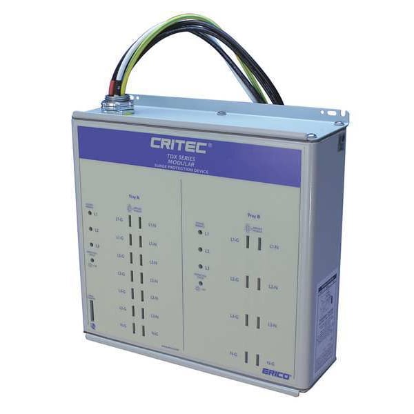 Surge Protection Device, 3 Phase, 277/480V AC Wye, 4 Poles, 4 Wires + Ground - TDX300S277/480