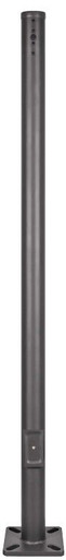 10 Foot Round Pole For Surface Mount - Steel With Bronze Finish - 3 Inch Diameter
