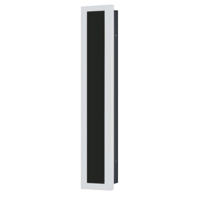 Superior Lighting Decorative Edge Lit LED Wall Sconce - 24"X5-7/8" - 24 Watt - Max Lumens 2001 - Color Temperature Selectable 30K/40K/50K - 120-277V - Black Finish