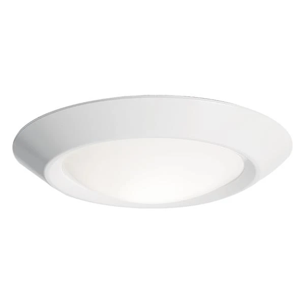 Lithonia 6RLS G2 07LM 27K 90CRI 120 FRPC WH M6 - 6In Basic Series Led Surface Mount Fixture, Generation 2, 700 Nominal Lm, 2700K, 90+ Cri, 120V, Forward/Reverse Phase Cut, White, Master Pack Of 6