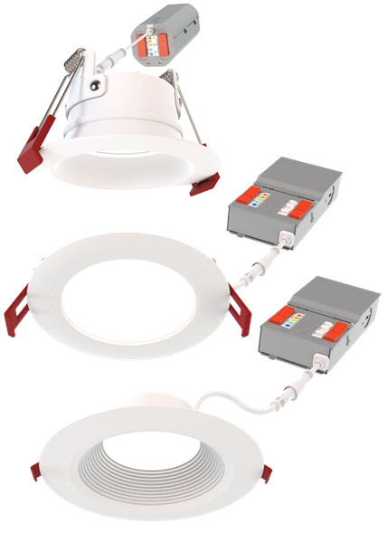 Lithonia WF6GR MW JZ - 6In Wafer Round Goof Ring, Matte White, Job Pack, No Quantity Factory Choice