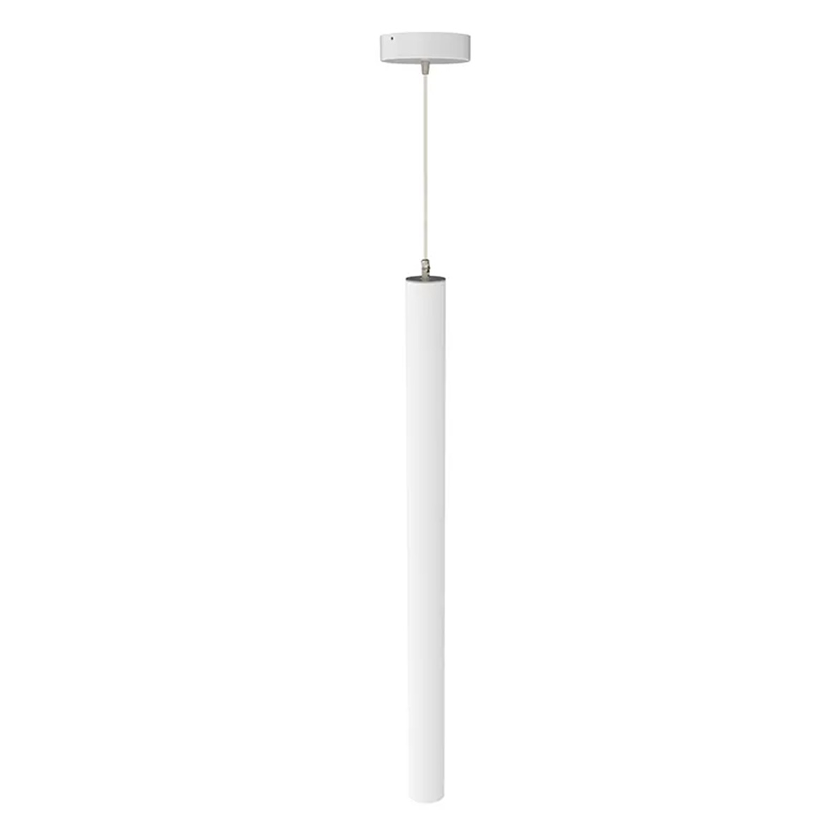 Decorative Linear 360 Degree LED Tube Light - 8 Foot - Multi Watt Selectable 66/70/74/78  Watts - Color Temperature Selectable 27K/30K/35K/40K/50K - White Finish - 120-277V