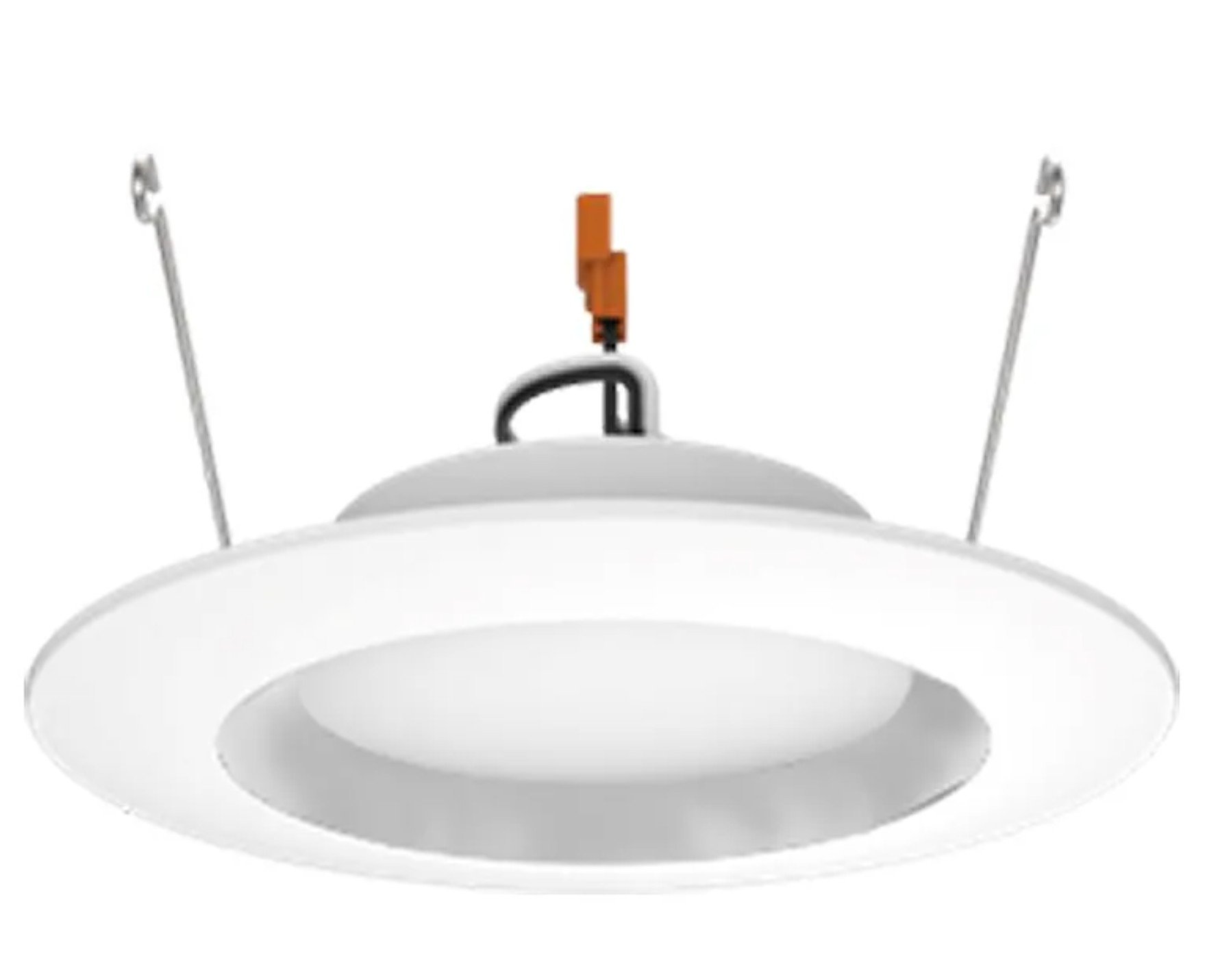 6 Inch LED Recessed Downlight With Smooth Trim- 10 Watt - 1000 Lumens -  Color Selectable 27K/30K/40K/50/65K - 120V - Recessed Can Required - Dimmable