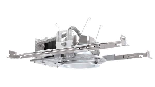 Lithonia LDN4 30/15 MVOLT GZ10 HSG - Ldn 4In Round New Construction Housing, 3000K, 1,500 Lumens, Multi-Volt, 0-10V Driver Dims To 10%, Housing