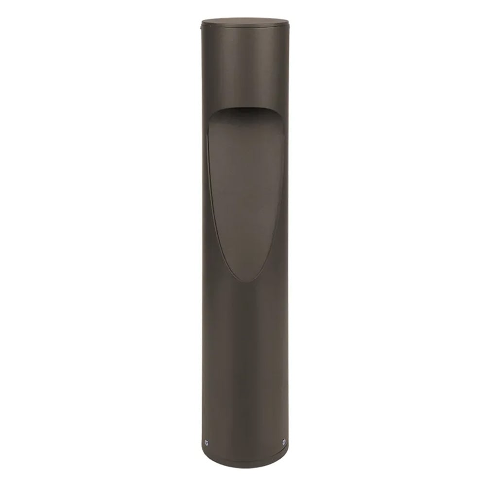 26-inch LED bollard light, bronze finish, downward shielded design, selectable 3000K, 4000K, 5000K, studio image.