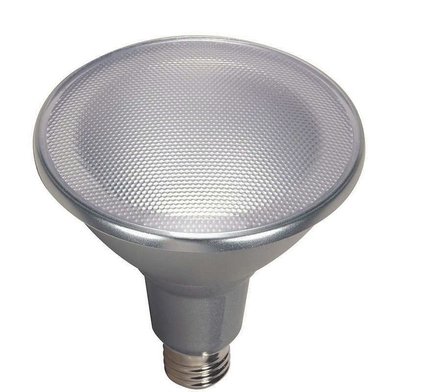 Wet rated PAR30 LED bulb, 12.5W, 5000K daylight, 40° beam, 1000 lumens, dimmable, E26 base, studio image