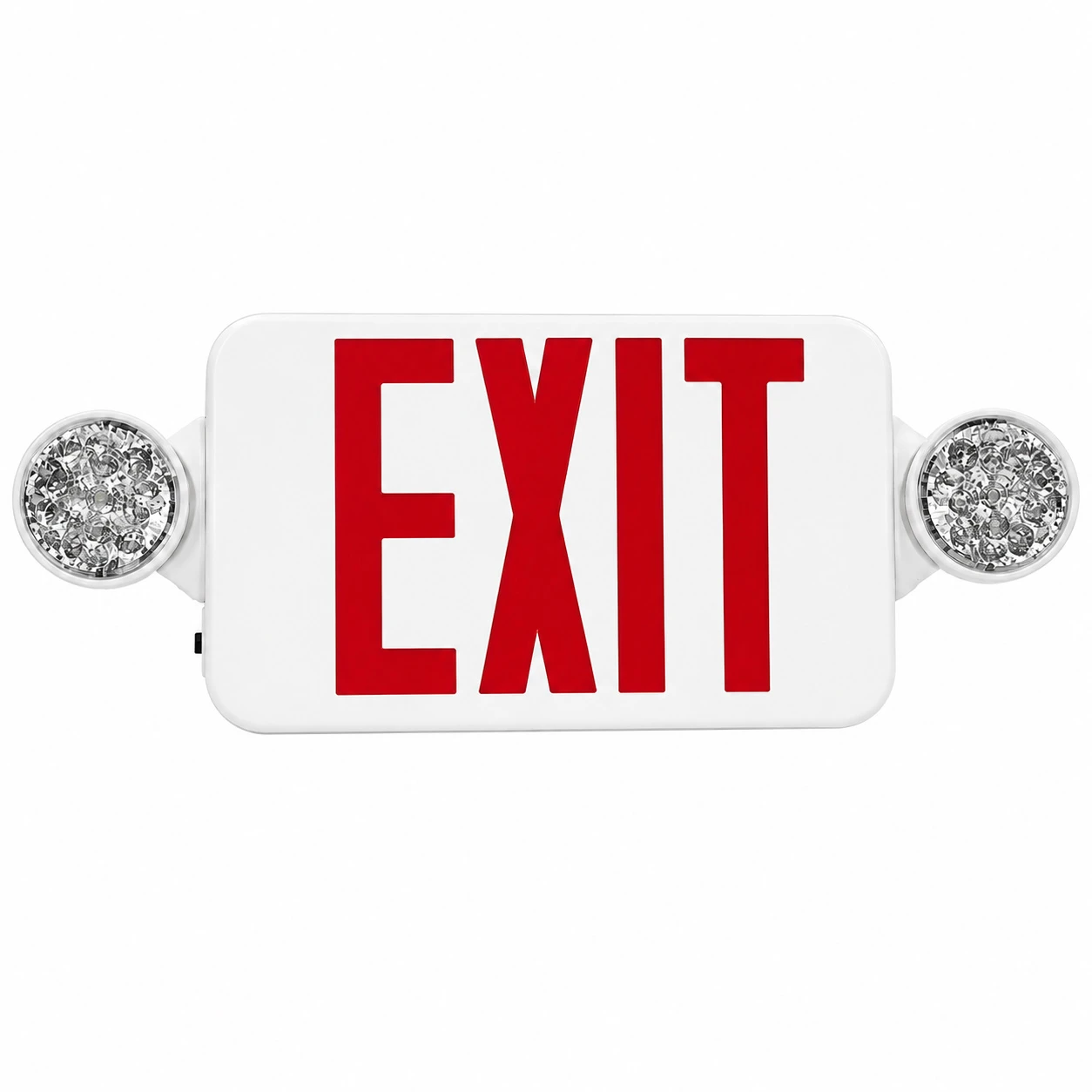 Superior Lighting CTXTEU3RW - Exit Emergency Light Combo, White Sign with Red Letters - With 90 Minute Battery Back-Up
