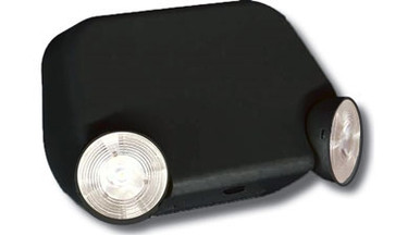 LED Low Profile Thermoplastic Emergency Unit Black Housing