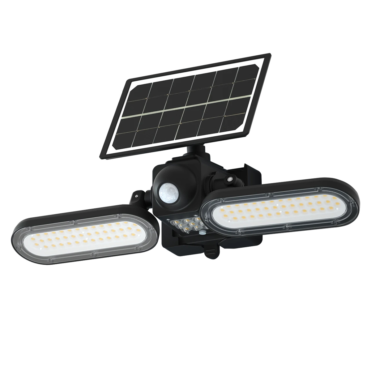 LED Solar Wall Lights - Solar Powered Security Light Fixtures - Wall Mount