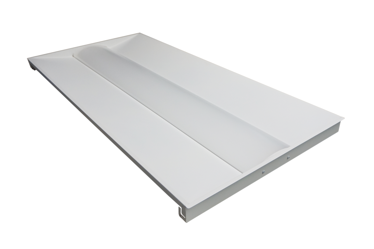 LED Basket Troffer - Selectable 34/38/45 Watt - Recessed Drop Ceiling Mount - 4250-5700 Lumens - Color Selectable 35K/40K/50K - 120-277V - White Finish - Dimmable