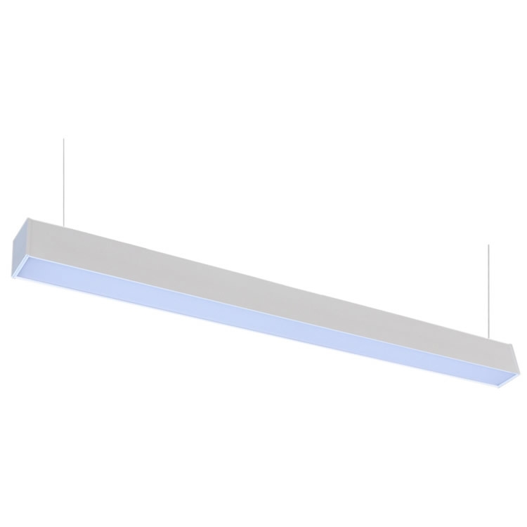 Suspended Linear LED Office Lighting - 4 Ft Office Hanging Light - Linkable