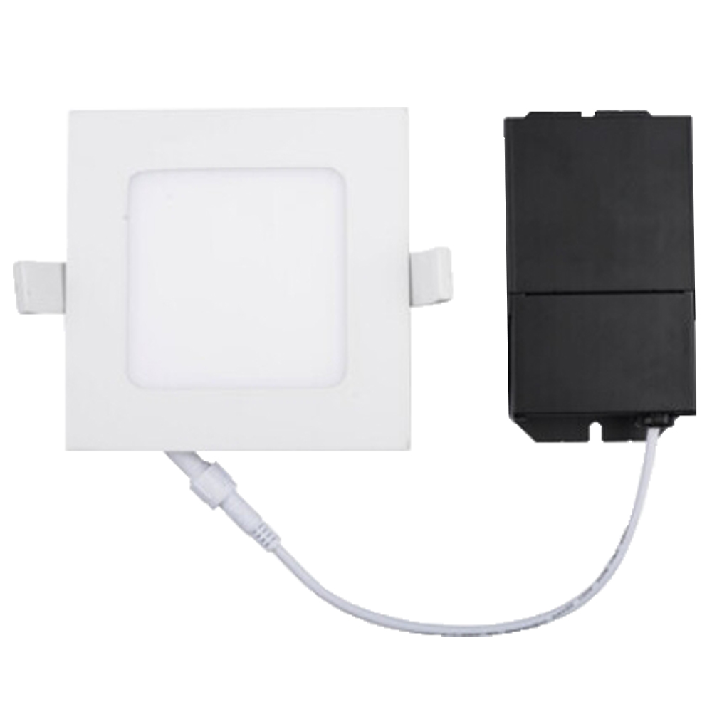 4 Inch Ultra Thin LED Recessed Square Light No Recessed Can Required - 10.5 Watt - 540 Lumens 3000K Soft White