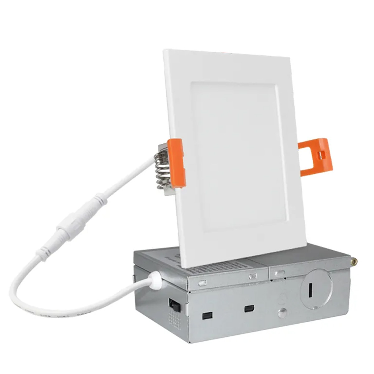 6' Square Edge-Lit LED Downlight – 15W, 900 lm in 5000K