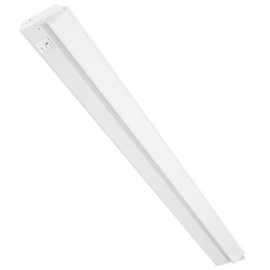 42 Inch LED Undercabinet Light - 20 Watt - 1100 Lumens - Color Selectable 27K/30K/40K - 120V - White Finish - Dimmable With Adjustable/HI-Low Switch