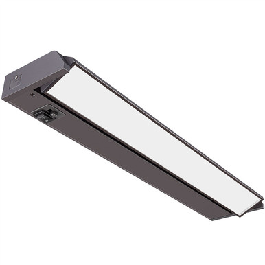 21 Inch LED Undercabinet Light - 8 Watt - 450 Lumens - Color Selectable 27K/30K/40K - 120V - Bronze Finish - Dimmable With Adjustable/HI-Low Switch