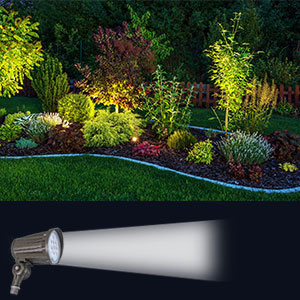 Low Voltage Spot Light LED Landscape Fixture - 12V, 6 Watt , 550LM, 5000K  Daylight