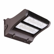 80 Watt LED Rotatable Wallpack - 10800 Lumens - 5000K Daylight - 120-277V - Bronze Finish