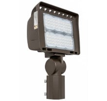 100 Watt LED Landscape Flood Light - Slipfitter Mount - 12000 Lumens - 3000K Soft White - 120-277V - Bronze Finish