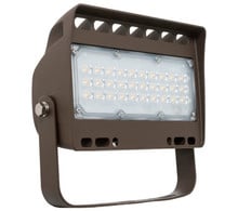 50 Watt LED Landscape Flood Light - Trunnion Mount - 5600 Lumens - 5000K Daylight - 120-277V - Bronze Finish