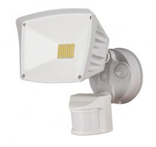 LED Security Light with Motion  Sensor, White - 3000K Soft White - One Head - 28W - 3400 Lumens