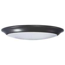 16 Watt LED Disk Ceiling Light - 10 Inch Round - 1200 Lumens - Color Selectable 30K/40K/50K - 120V - Bronze Finish - Dimmable