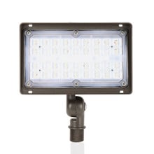 27 Watt LED Landscape Flood Light - Knuckle Mount - 3100 Lumens - 3000K Soft White - 120-277V - Bronze Finish