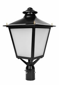 LED Decorative Post Light - 60 Watt - 7200 Lumens - 5000K Daylight - 120-277V - Bronze - Fits Up to 3 Inch Pole Top