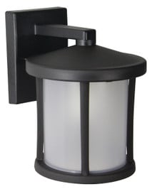 Tuscano Incandescent Polycarbonate Wall Light - Black Finish - UL Listed Wet