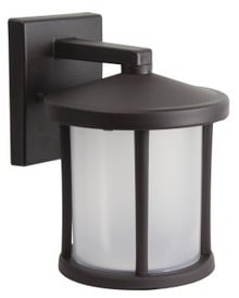 Tuscano Incandescent Polycarbonate Wall Light - Bronze Finish - UL Listed Wet