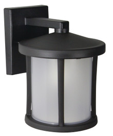 Tuscano LED Polycarbonate Wall Light - Black Finish - UL Listed Wet - 13 Watt - 1280 Lumens - 4000K Cool White