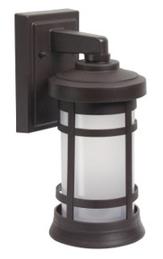 Milano LED Small Polycarbonate Wall Light - Bronze Finish - UL Listed Wet - 13 Watt - 1280 Lumens - 4000K Cool White