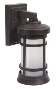 Milano LED Large Polycarbonate Wall Light - Bronze Finish - UL Listed Wet - 13 Watt - 1140 Lumens - 3000K Soft White