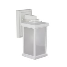 Napoli LED Small Polycarbonate Wall Light - White Finish - UL Listed Wet - 13 Watt - 1280 Lumens - 4000K Cool White