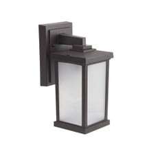 Napoli LED Small Polycarbonate Wall Light - Bronze Finish - UL Listed Wet - 13 Watt - 1140 Lumens - 3000K Soft White