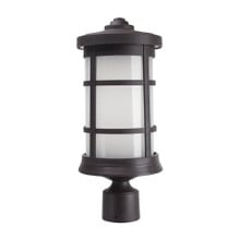 Milano LED Polycarbonate Post Light - Bronze Finish - UL Listed Wet - 13 Watt - 1280 Lumens - 4000K Cool White